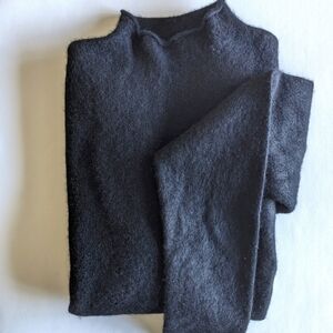 Cashmere Mock Neck, Men's (Black)
